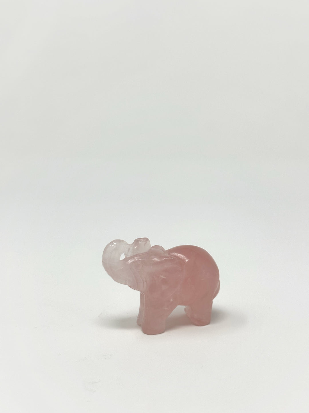 Rose Quartz Elephant: 2"