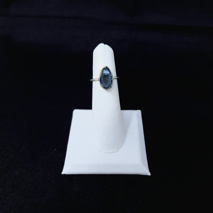 Agate Druze 925 Sterling Silver Ring