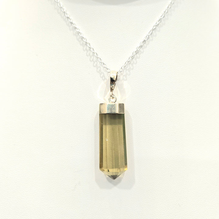 Lemon Quartz Silver Pendant
