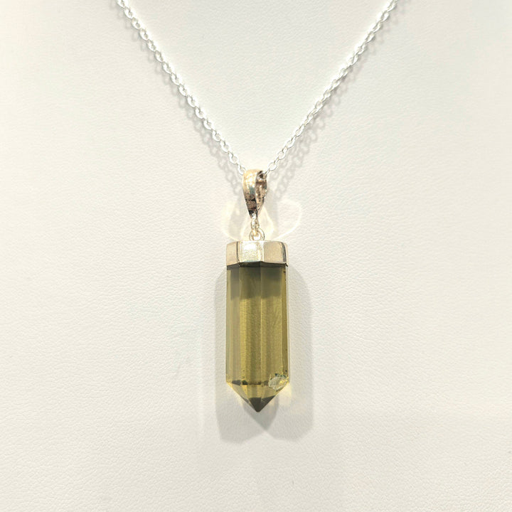 Lemon Quartz Silver Pendant
