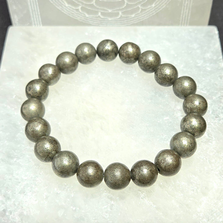 Pyrite Bracelet-Adjustable : 10mm