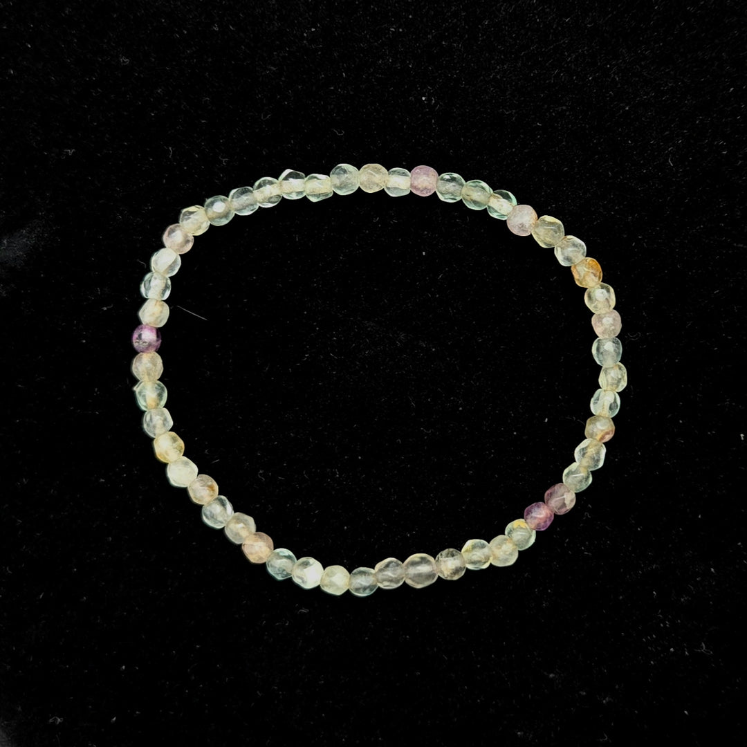 Fluorite Faceted Bracelet 4mm