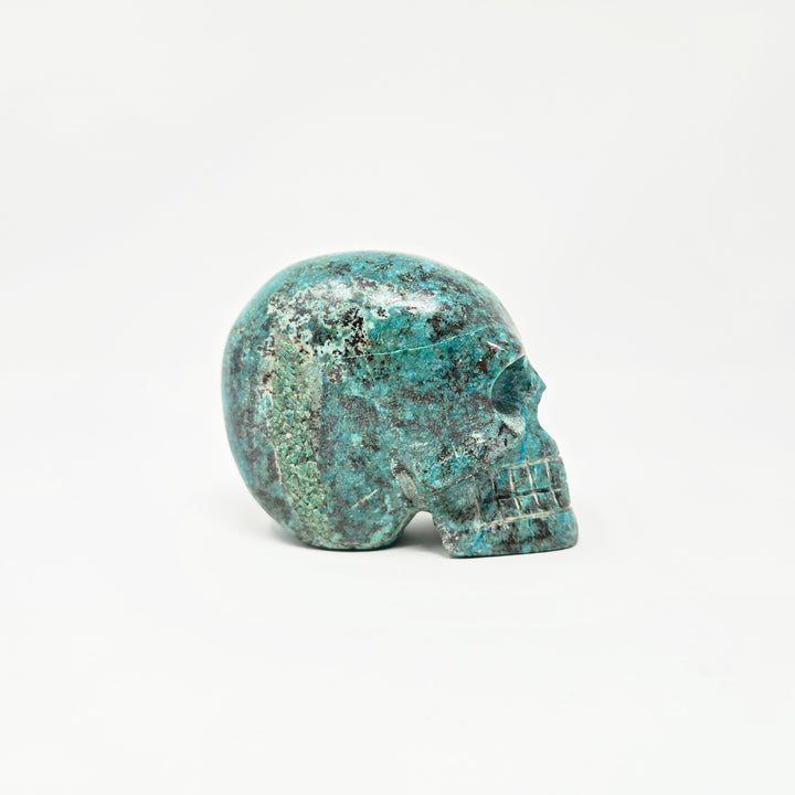 Chrysocolla Skull – Healing Stone for Communication & Inner Peace