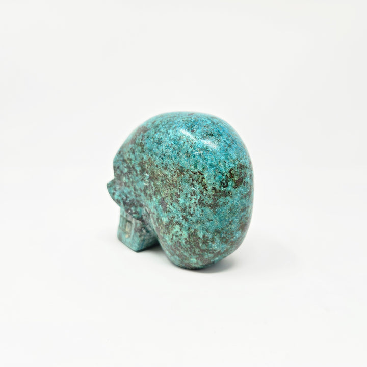 Chrysocolla Skull – Healing Stone for Communication & Inner Peace