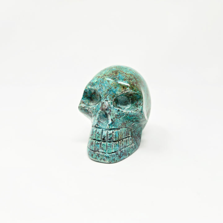 Chrysocolla Skull – Healing Stone for Communication & Inner Peace
