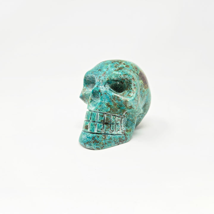 Chrysocolla Skull – Healing Stone for Communication & Inner Peace