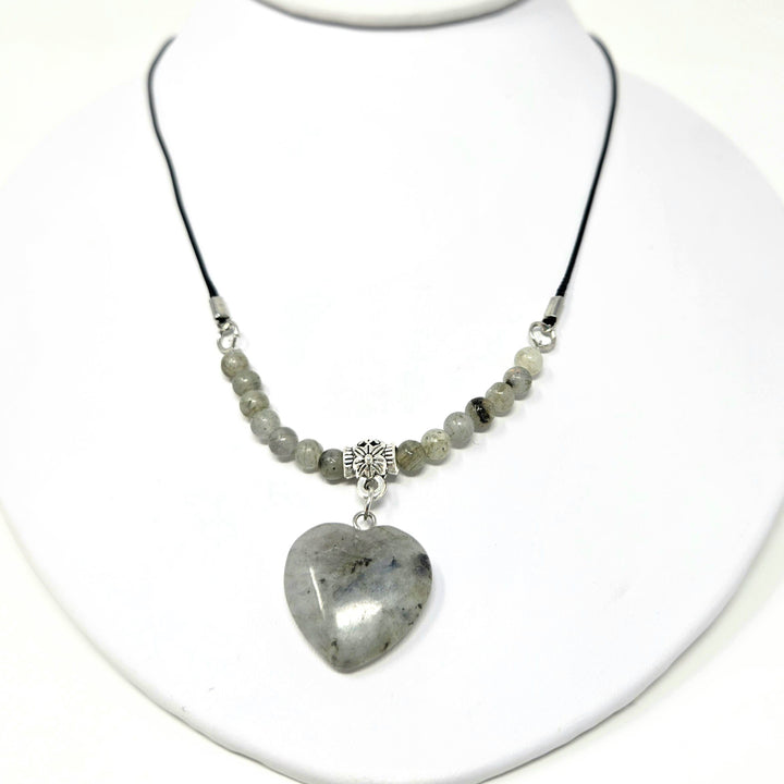 Heart Choker With Black Cord
