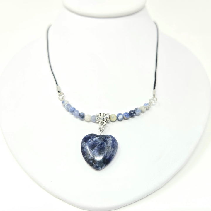 Heart Choker With Black Cord