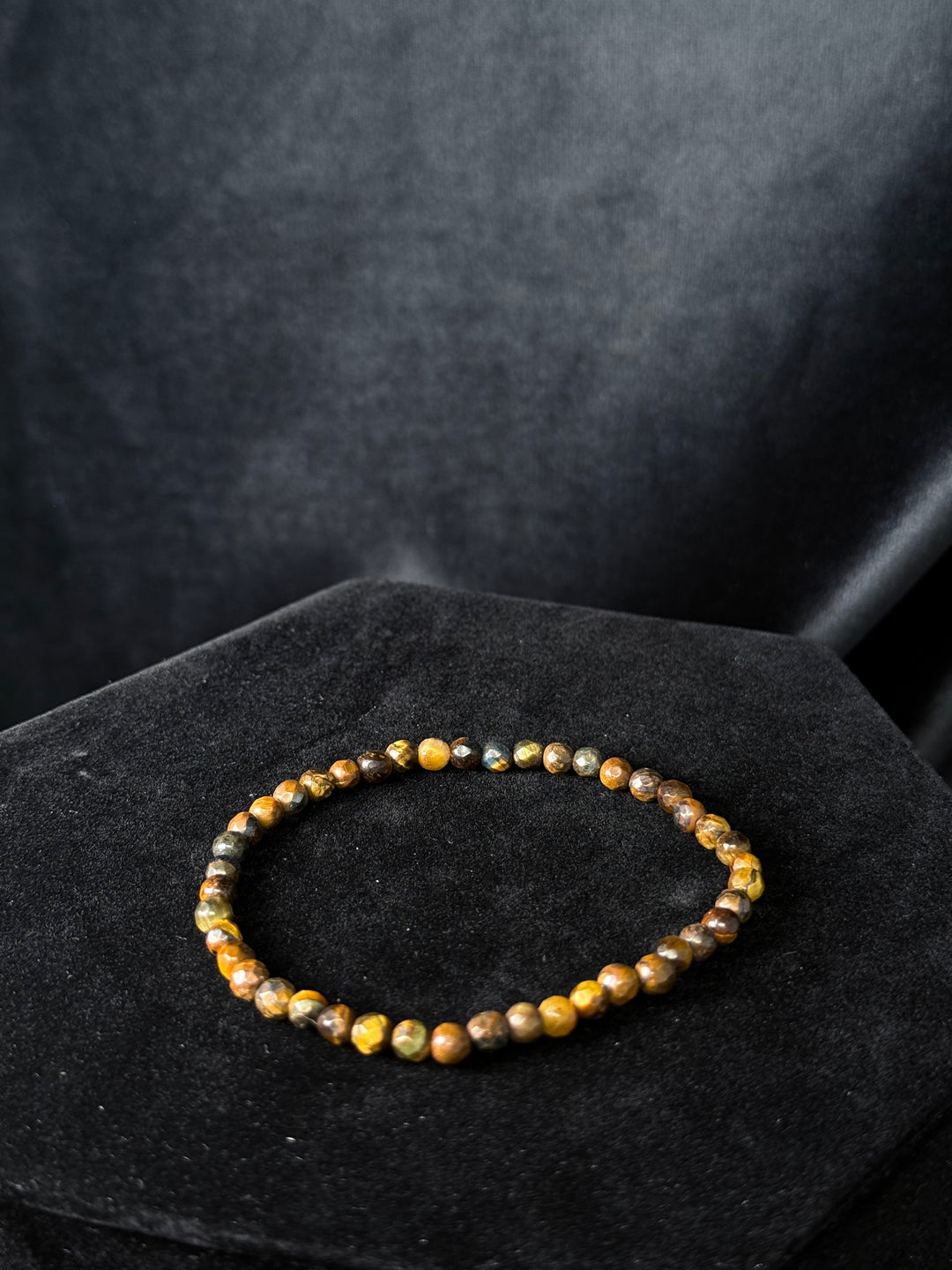 Tiger's Eye Faceted Bracelet 4mm