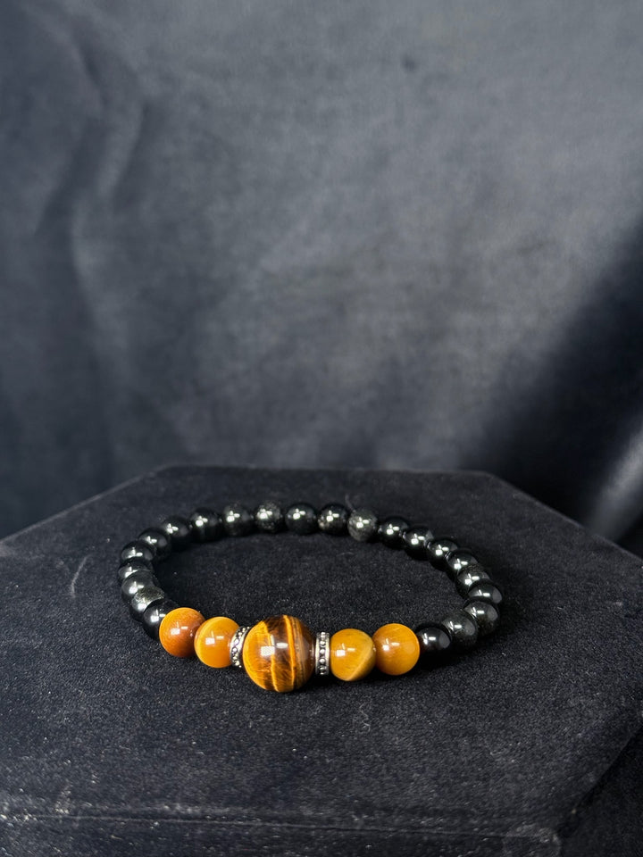Black Obsidian & Tiger's Eye - Protection Bracelet