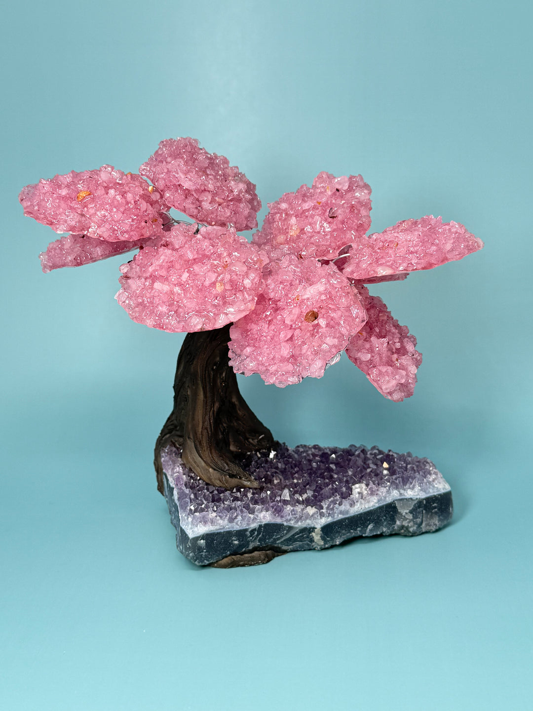 Rose Quartz Gemstone Tree