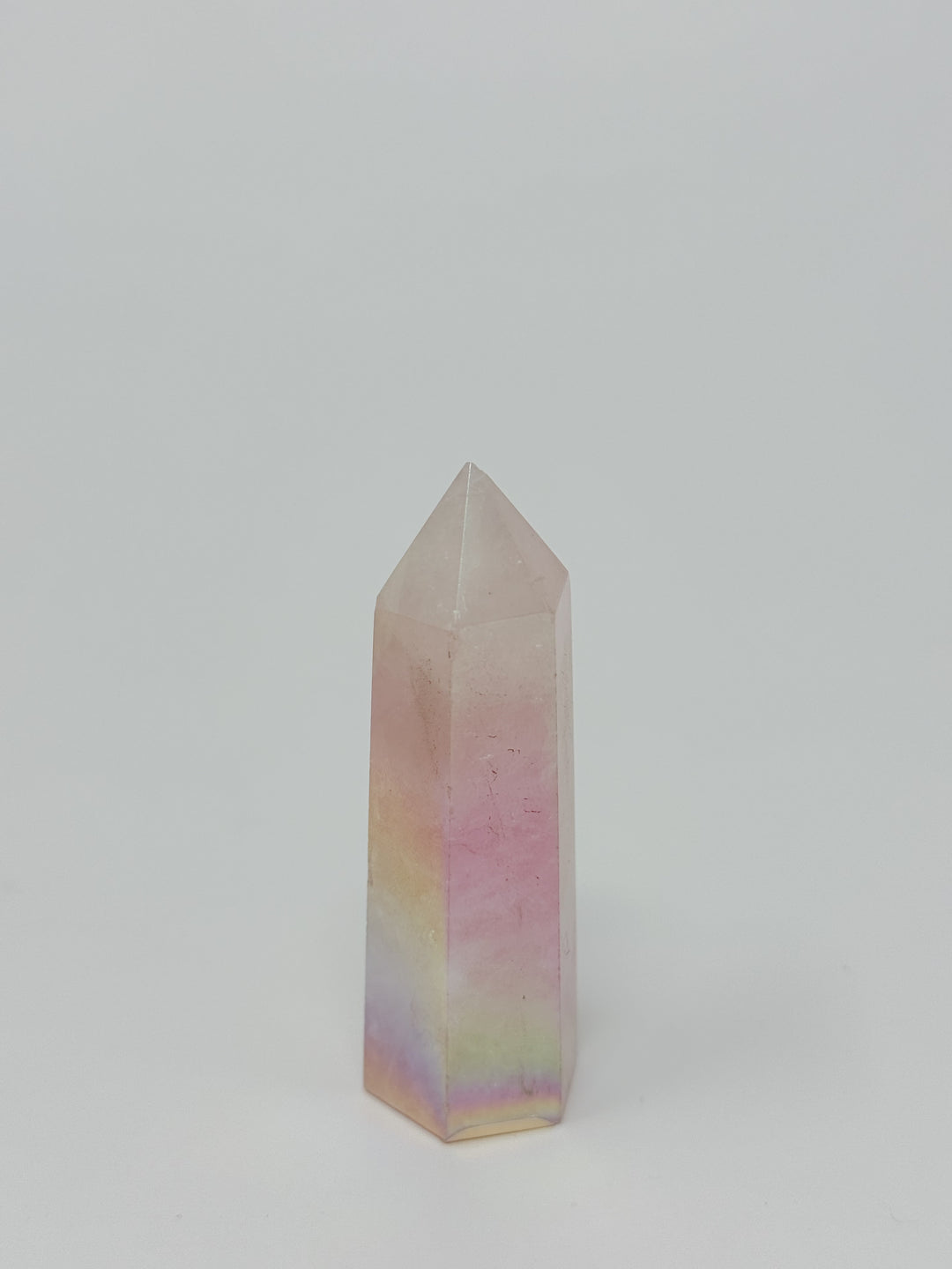 Angel Aura Rose Quartz Polished Points Tower & Obelisk