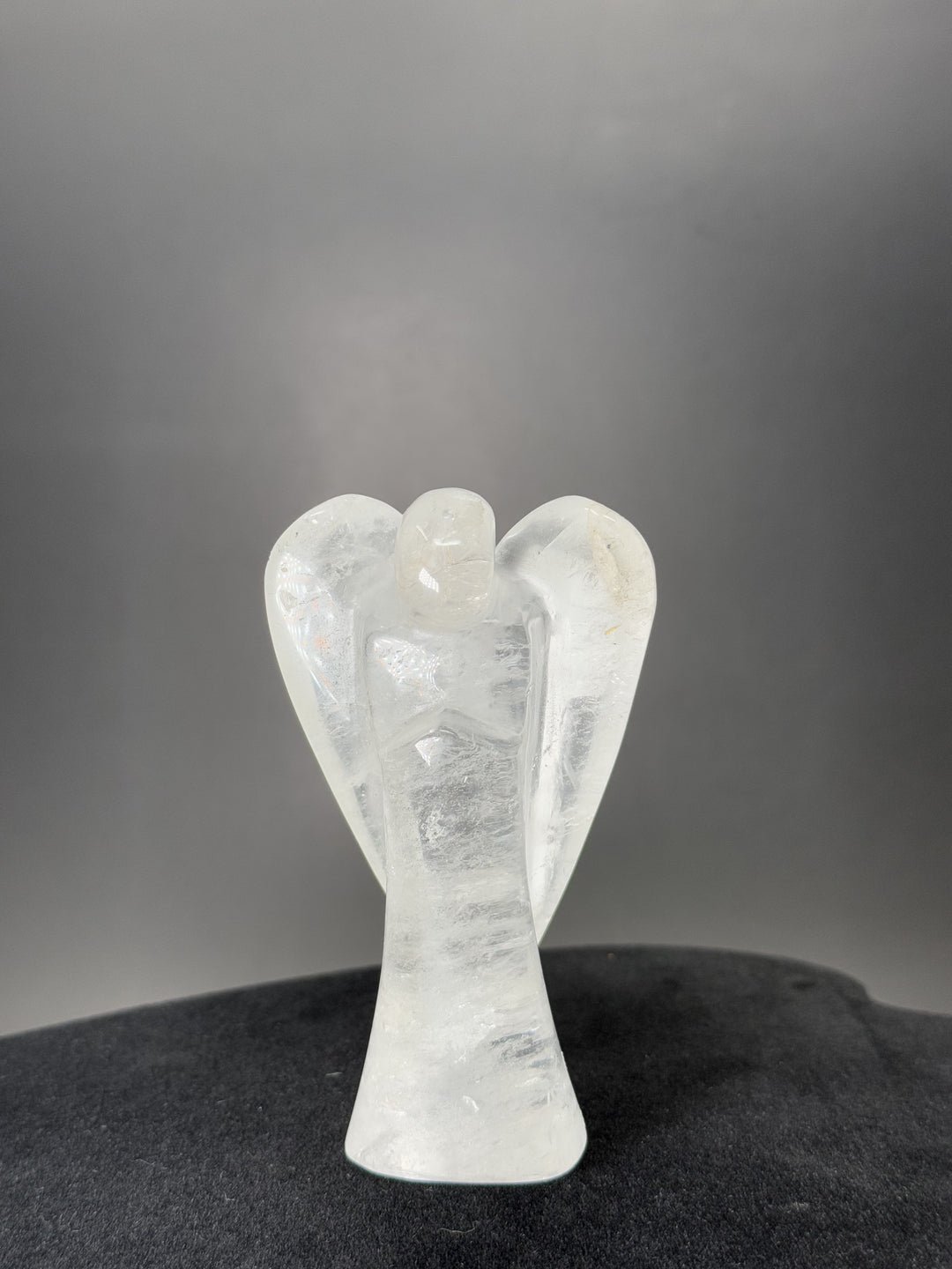 Clear Quartz Angel Hand Carved