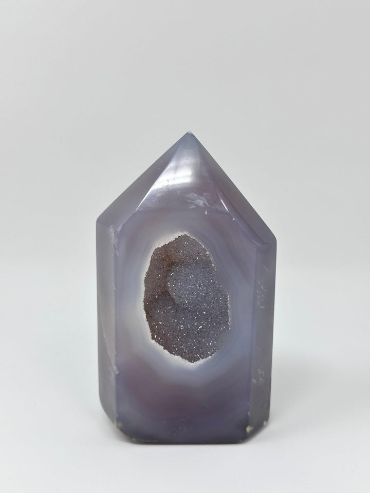 Agate Druzy Base Cut