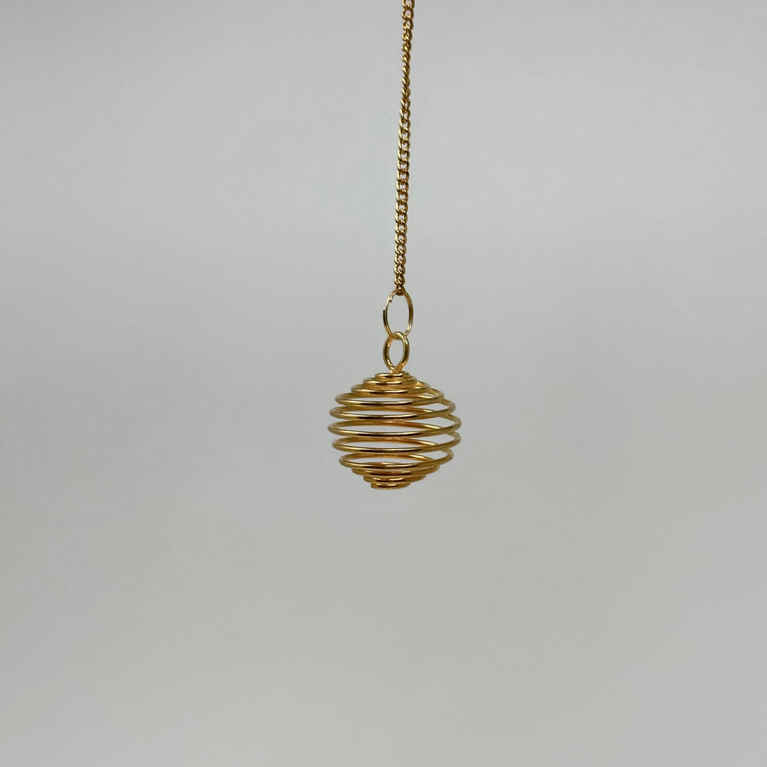 Brass Cage Pendulum - The Harmony Store Crystal Shop Miami