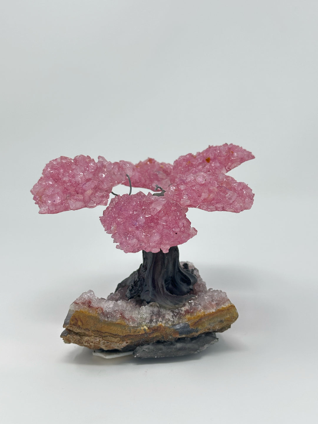 Rose Quartz 6 Flowers Tree Medium