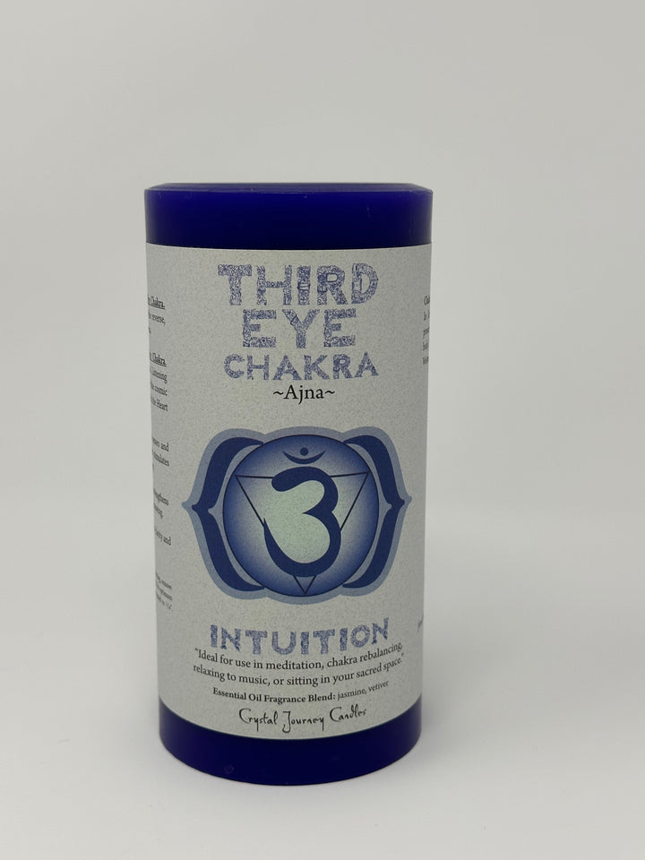 Chakra Pillars 3 x 6 by Crystal Journey Candles