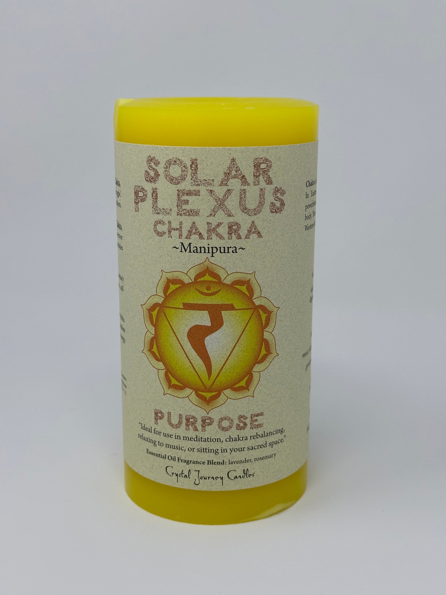 Chakra Pillars 3 x 6 by Crystal Journey Candles