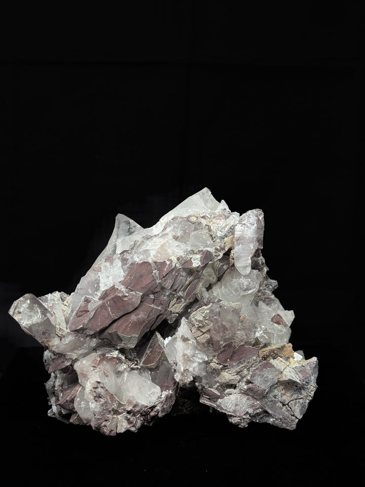 Pink Lemurian Quartz Cluster