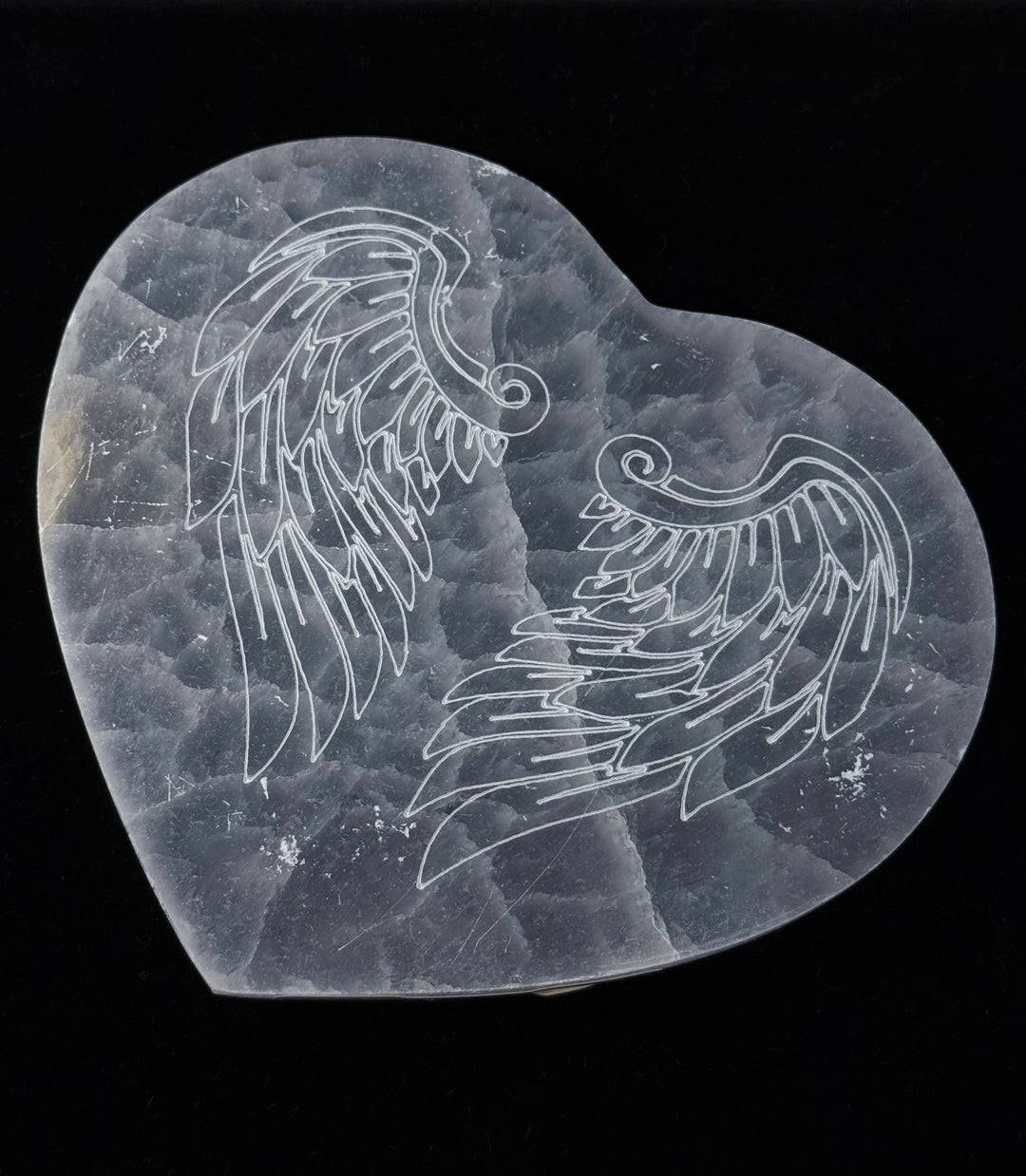 Selenite Angel Wing Charging Plate