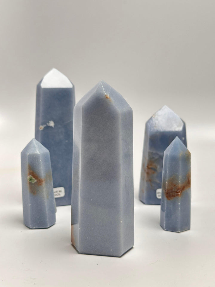 Angelite Obelisk Tower - The Harmony Store
