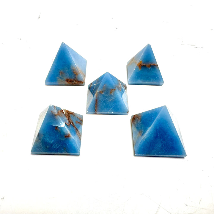 Angelite Pyramid: 1-1.25" - The Harmony Store