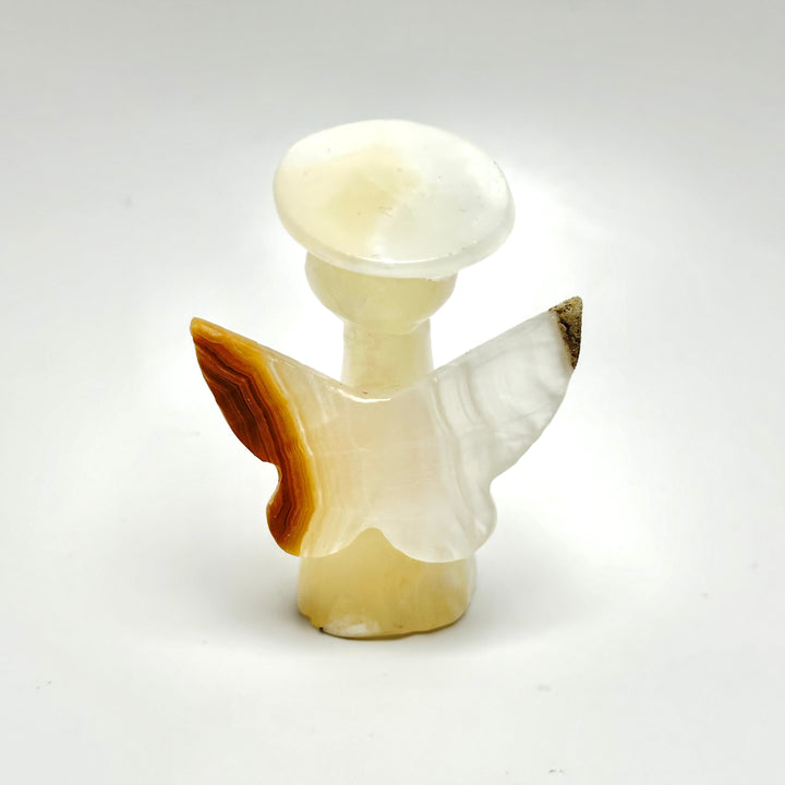 Onyx Angel with Halo 2" Handmade - The Harmony Store