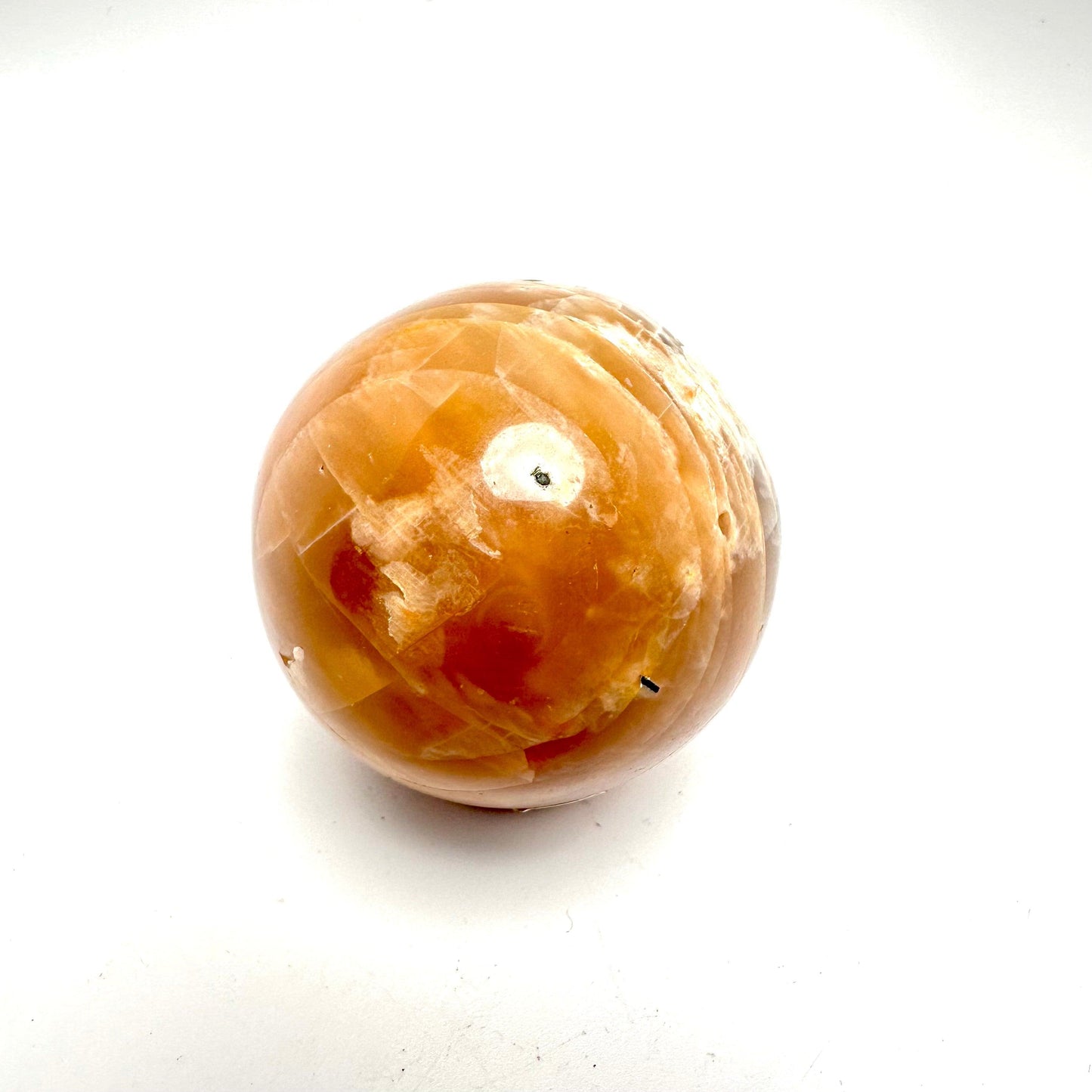 Peach Moonstone Sphere-150 - 250g - The Harmony Store