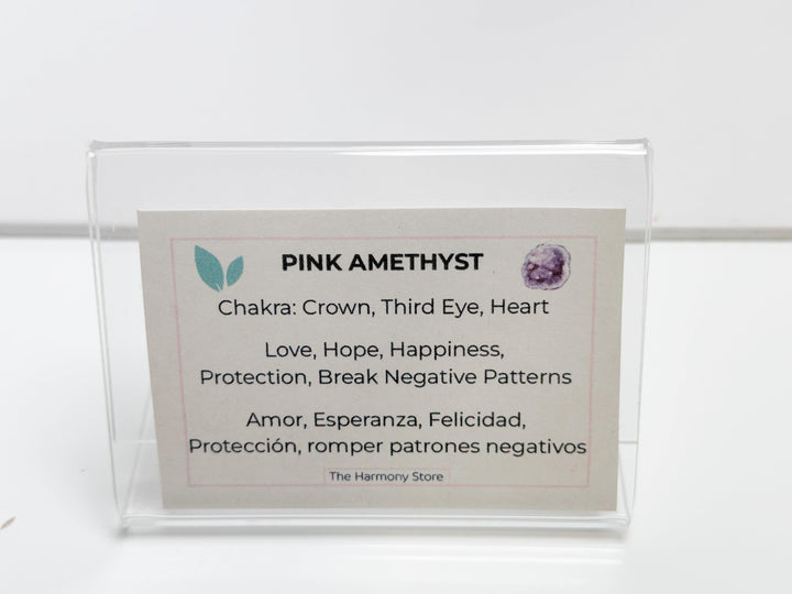 Pink Amethyst on Metal Base Brazil - The Harmony Store