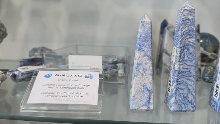 Blue Quartz Obelisk