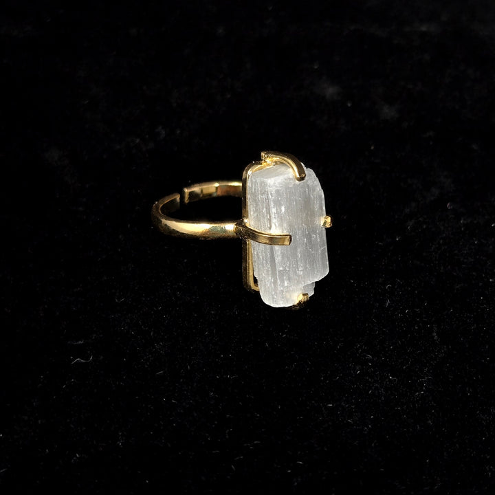 Selenite Simple Band Ring