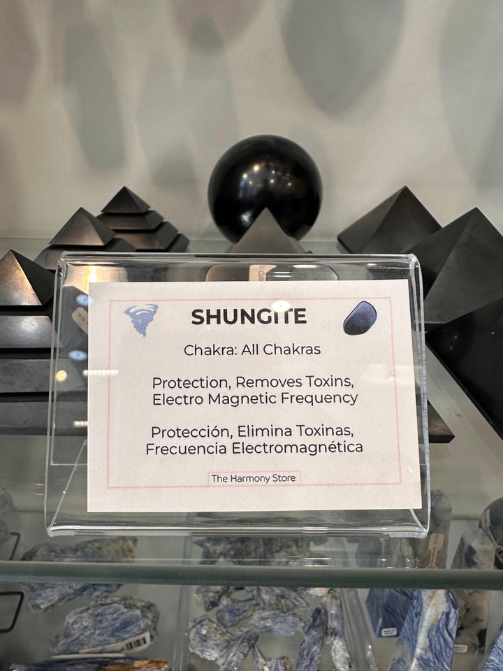 Shungite-Pyramid : 8cm - 3 1/4" - The Harmony Store