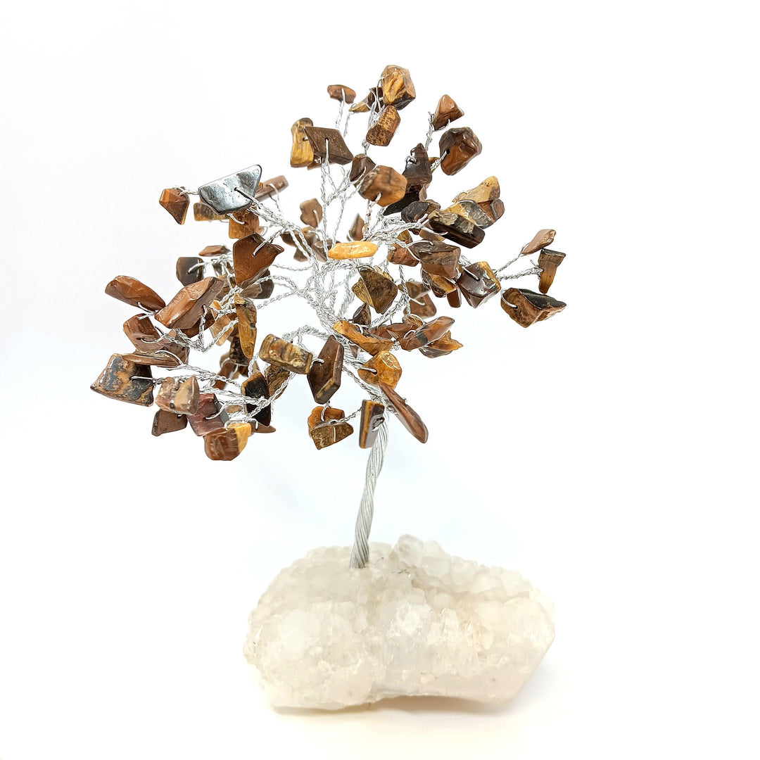 Zeolite Apophyllite Tree of Life: Tiger Eye - The Harmony Store