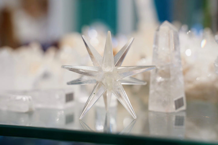 12 Point Quartz Gemstones Merkaba Star Quartz Stones