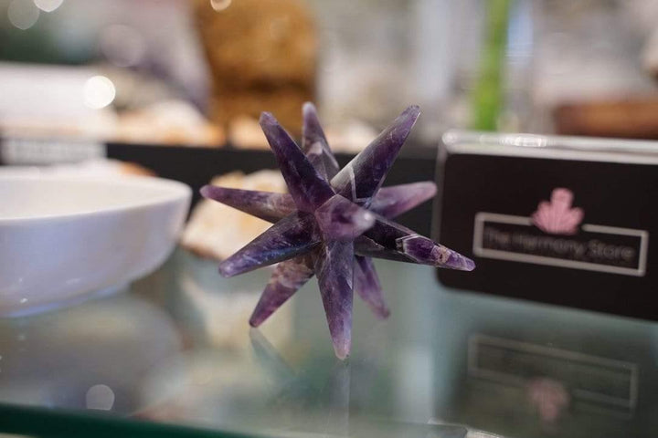 12 Point Quartz Gemstones Merkaba Star Amethyst Stones