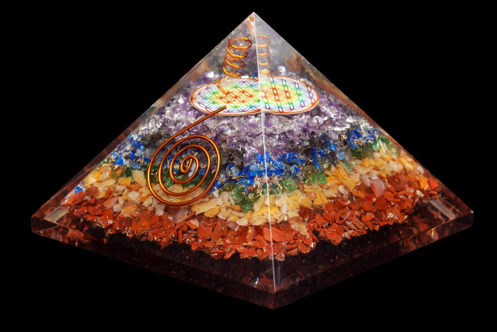 Organite And Seven Chakras Pyramid