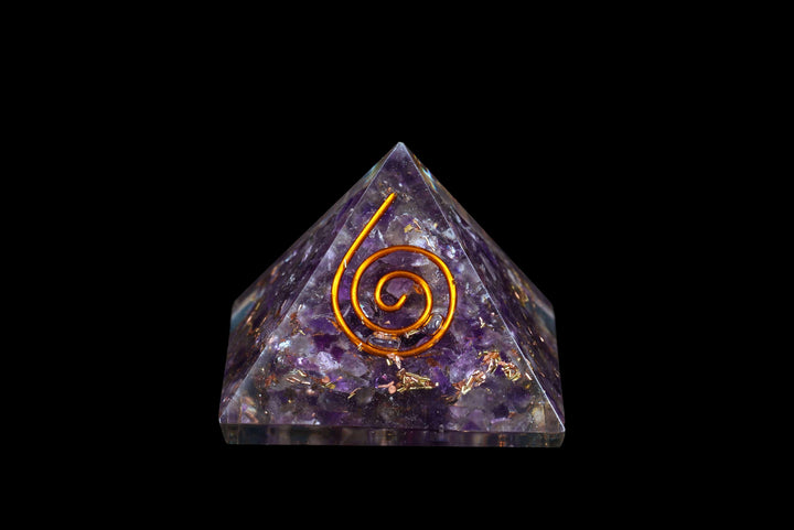 Orgonite and Amethyst Pyramid