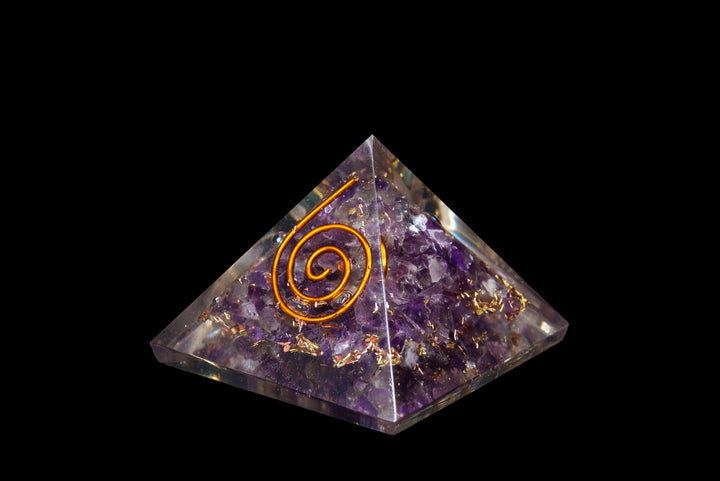 Orgonite and Amethyst Pyramid