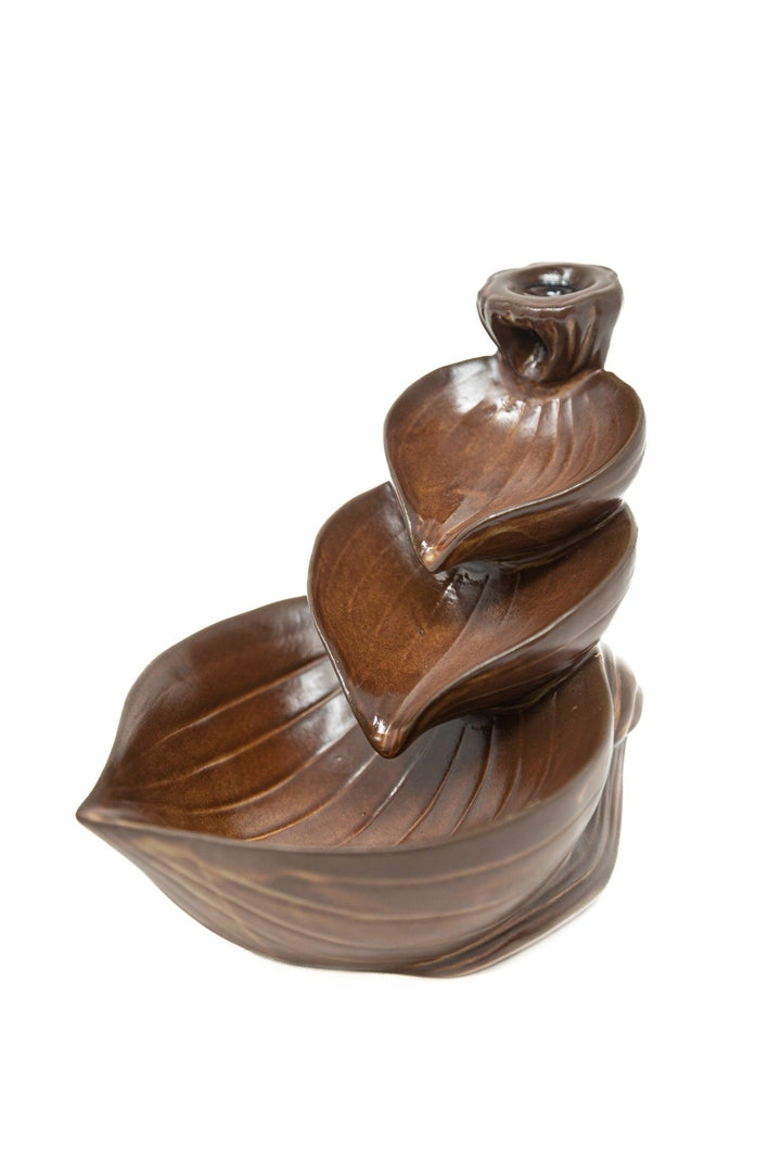 Ceramic Leaf Backflow Incense Burner Incense
