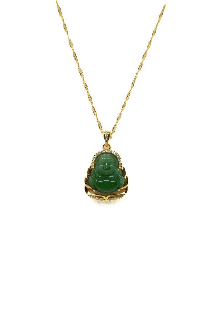 Jade Buddha Necklace With Chain Jade Necklace