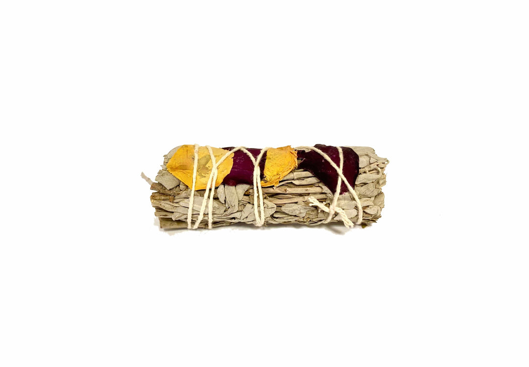 Rose Petal Sage Smudge Stick