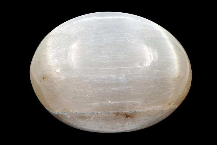 Selenite Palm Stone crystal