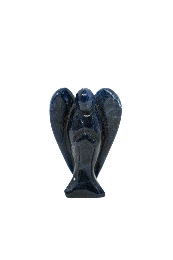 3-4" Sodalite Angel Hand Carved Figurine Crystals