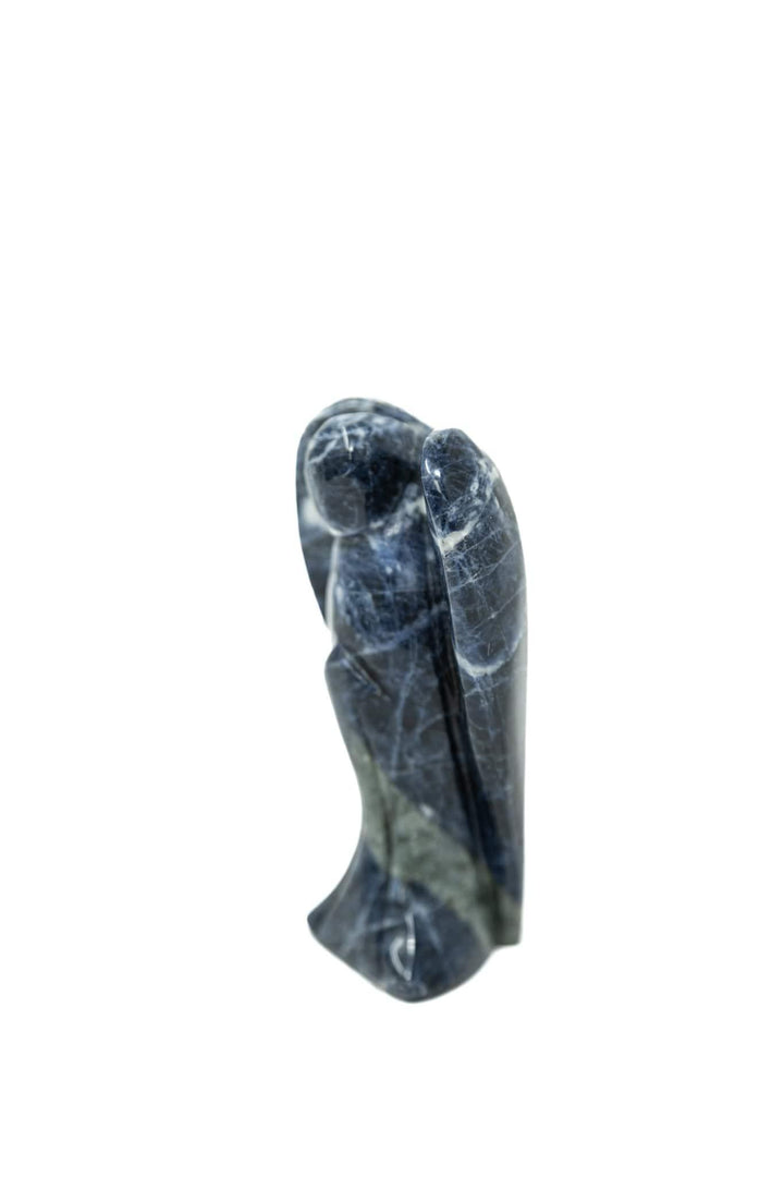 3-4" Sodalite Angel Hand Carved Figurine Crystals