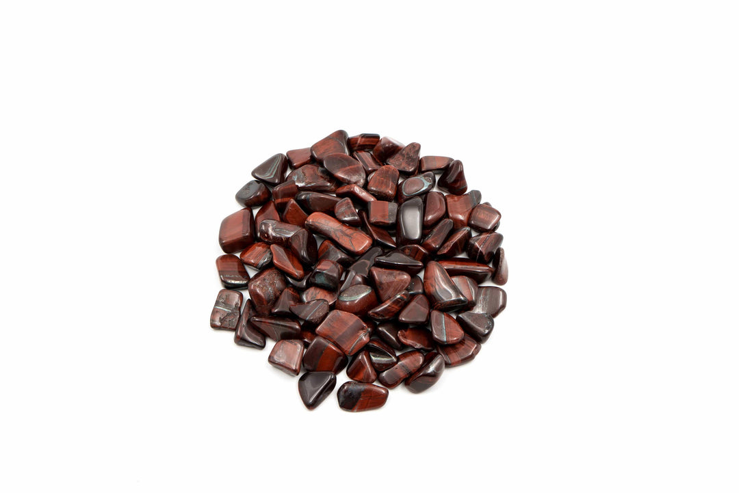 Tiger eye tumbled stones, associated in tradition with confidence and courage — The Harmony Store