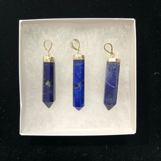 Lapis Lazuli Pendant 925 Sterling SIlver