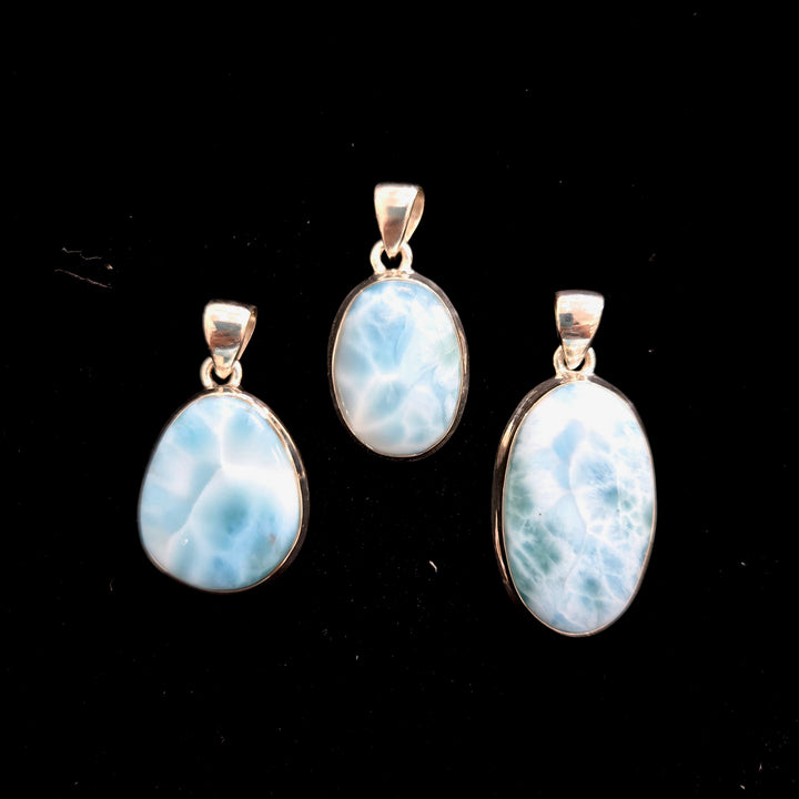 Larimar Sterling Silver Pendant