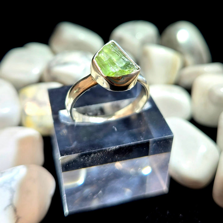 Watermelon Tourmaline Sterling Silver Ring