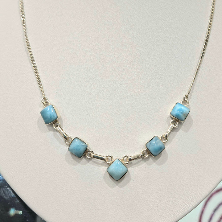 Larimar Chain-Sterling Silver