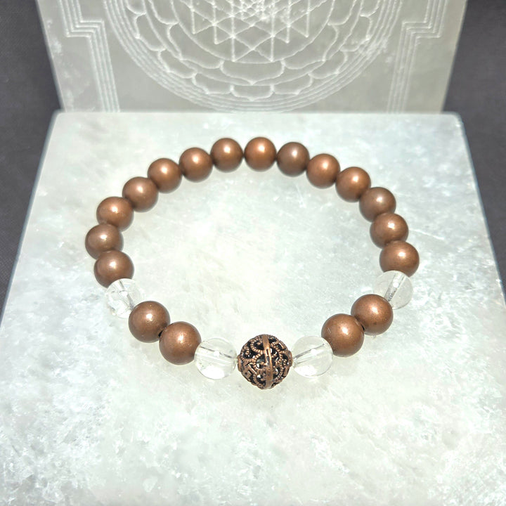 Copper Bead Bracelet